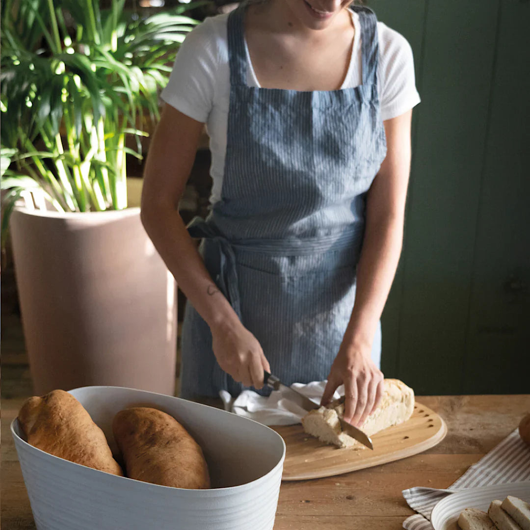 Guzzini Bread Bin Tierra White Milk