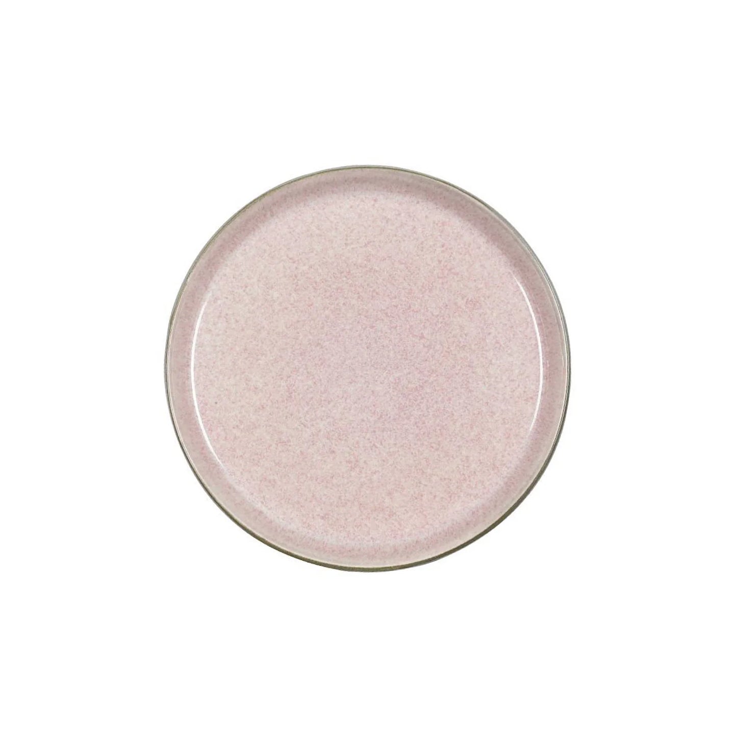 Bitz Living Stoneware Gastro Plate Ø 21 cm Grey, Light Pink