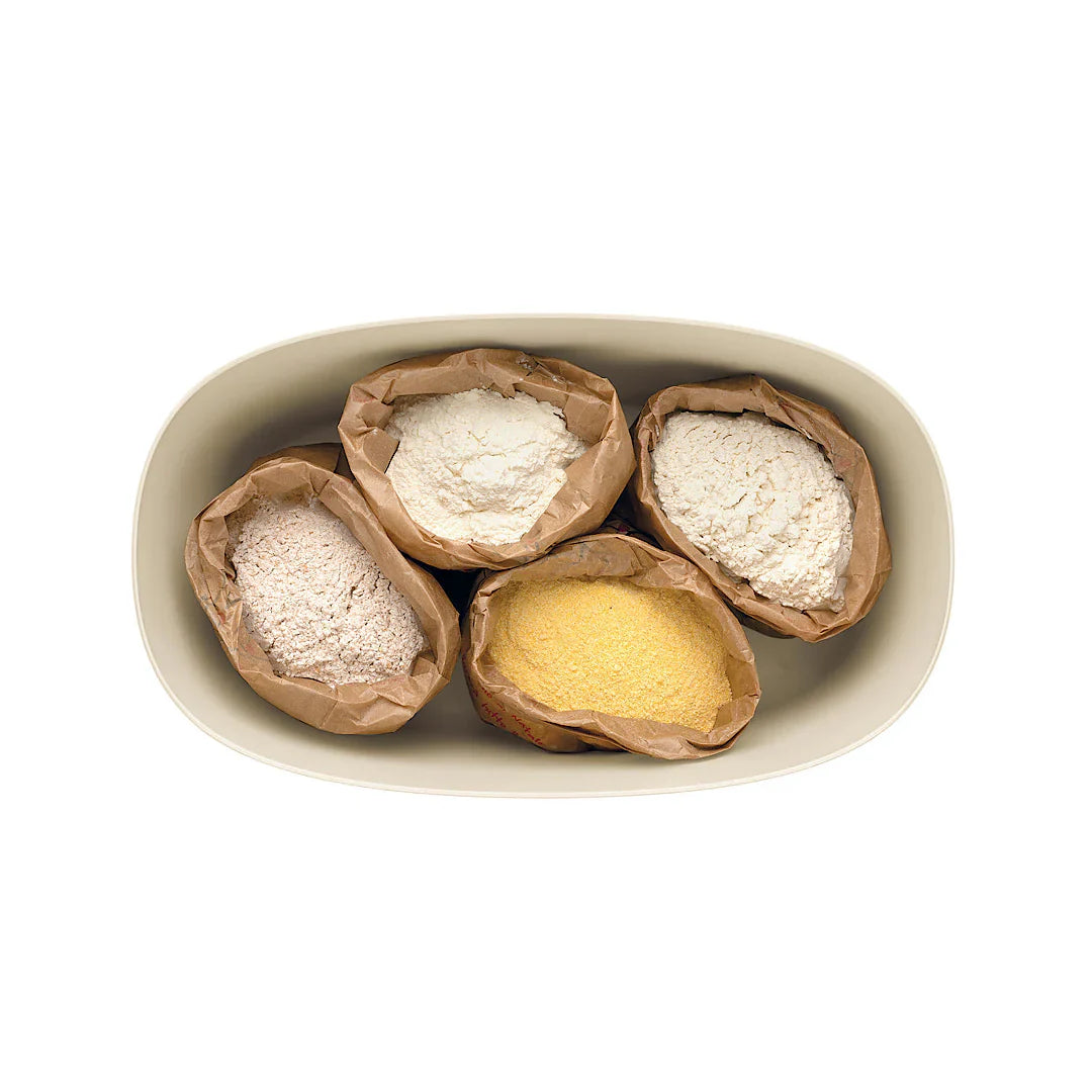 Guzzini Bread Bin Tierra White Milk