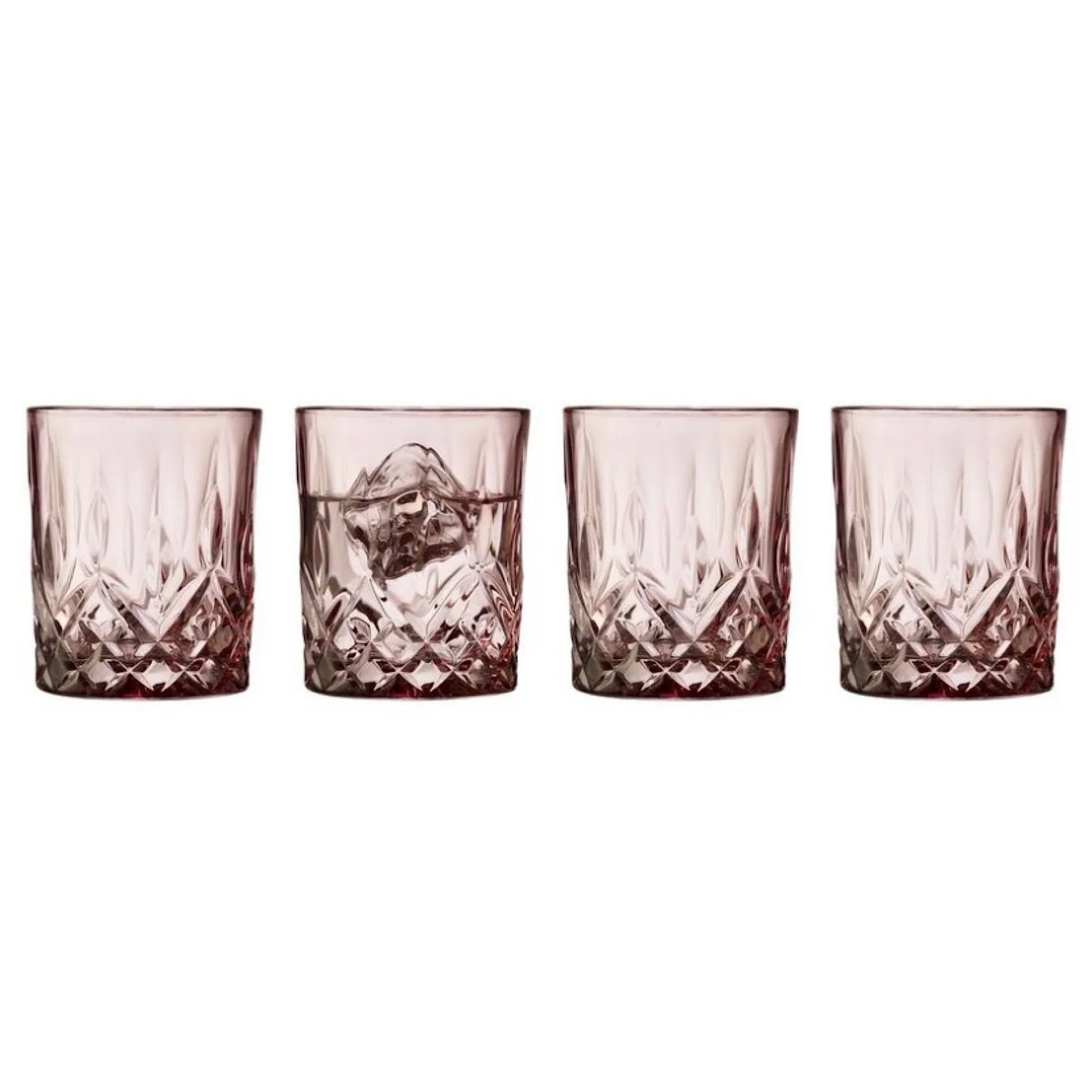 Lyngby Glass Whisky Glass Sorrento 32cl 4pcs Pink