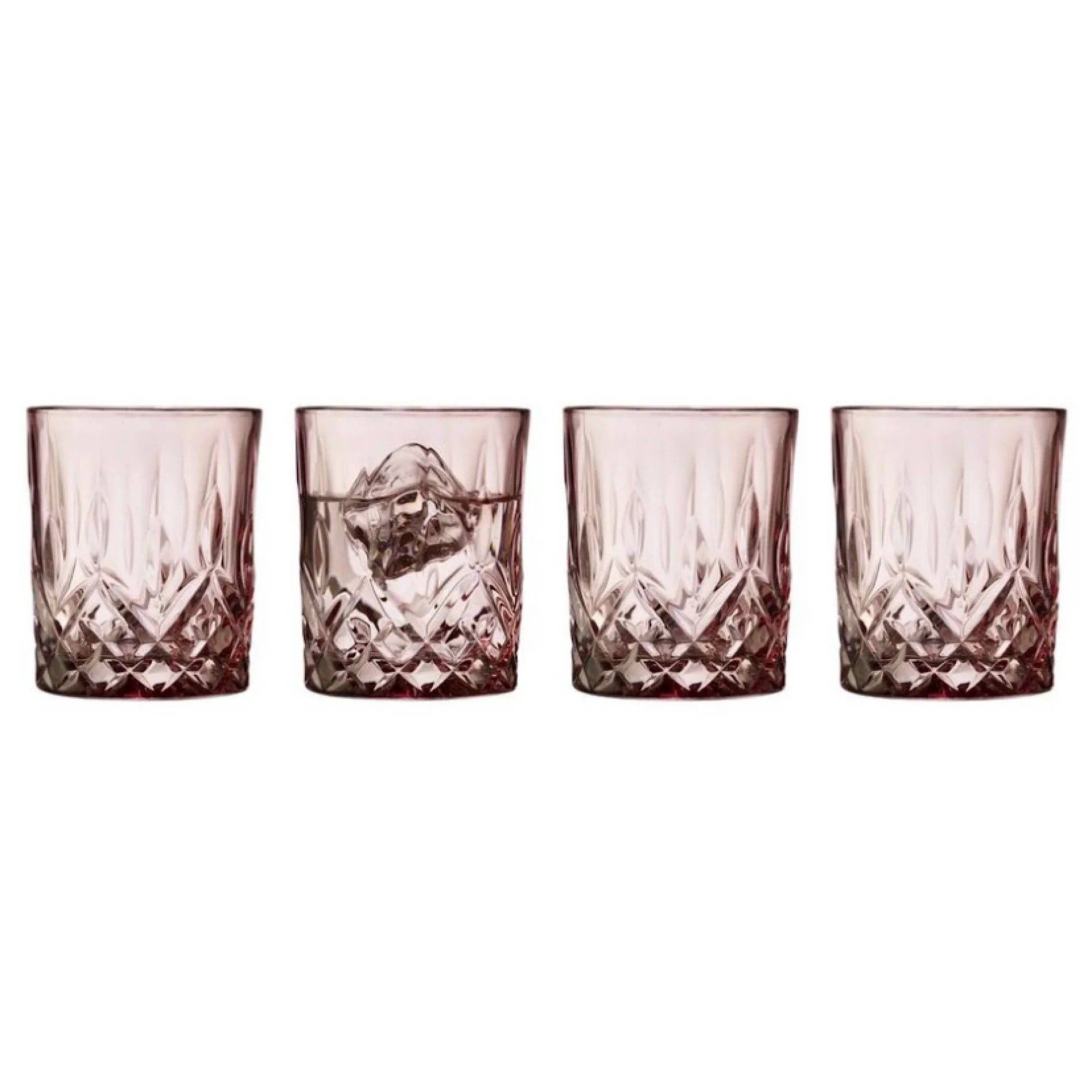 Lyngby Glass Whisky Glass Sorrento 32cl 4pcs Pink