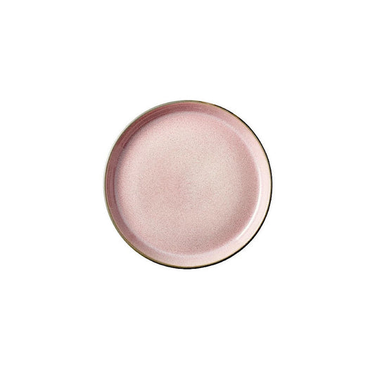 Bitz Living Stoneware Gastro Plate 17 cm Grey, Light Pink