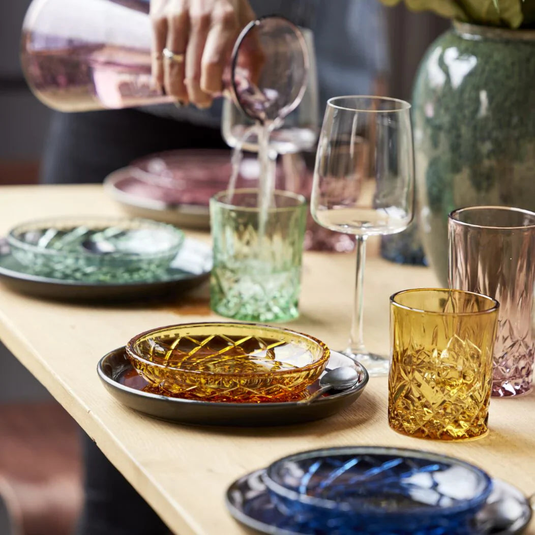 Lyngby Glass Whisky Glass Sorrento 32cl 4pcs Amber