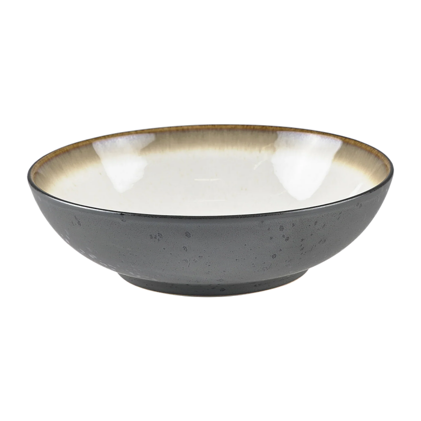 Bitz Living Salad Bowl 24cm Black Cream Bitz