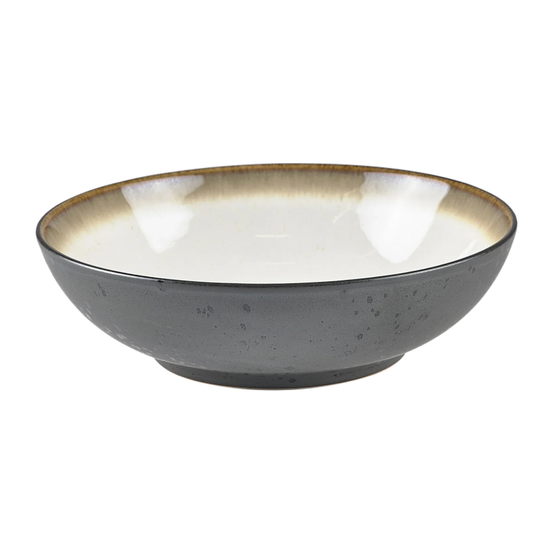 Bitz Living Salad Bowl 24cm Black Cream Bitz