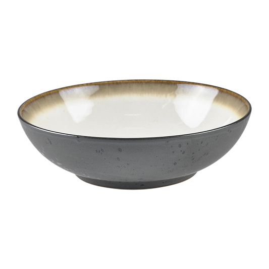 Bitz Living Salad Bowl 24cm Black Cream Bitz