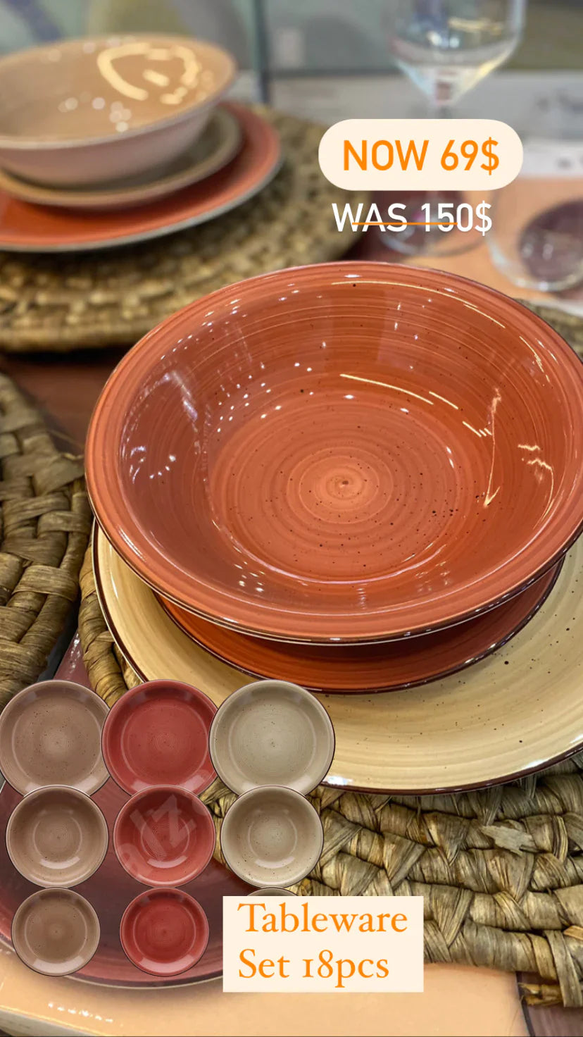 Louise Tierra Dinner Set 18pcs