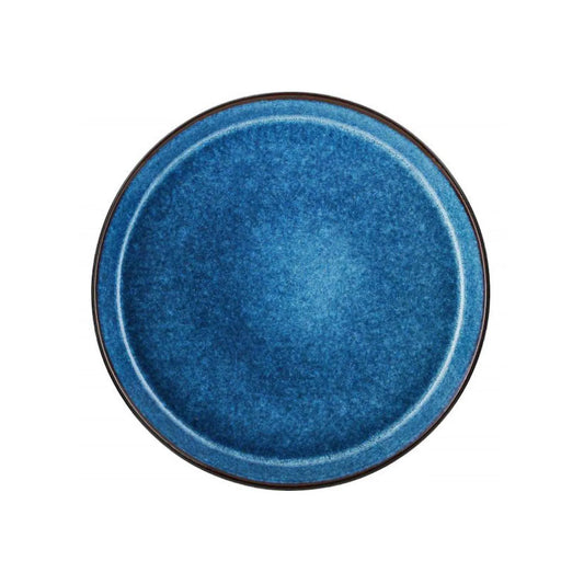 Bitz Living Stoneware Gastro Plate 27cm Black Dark Blue
