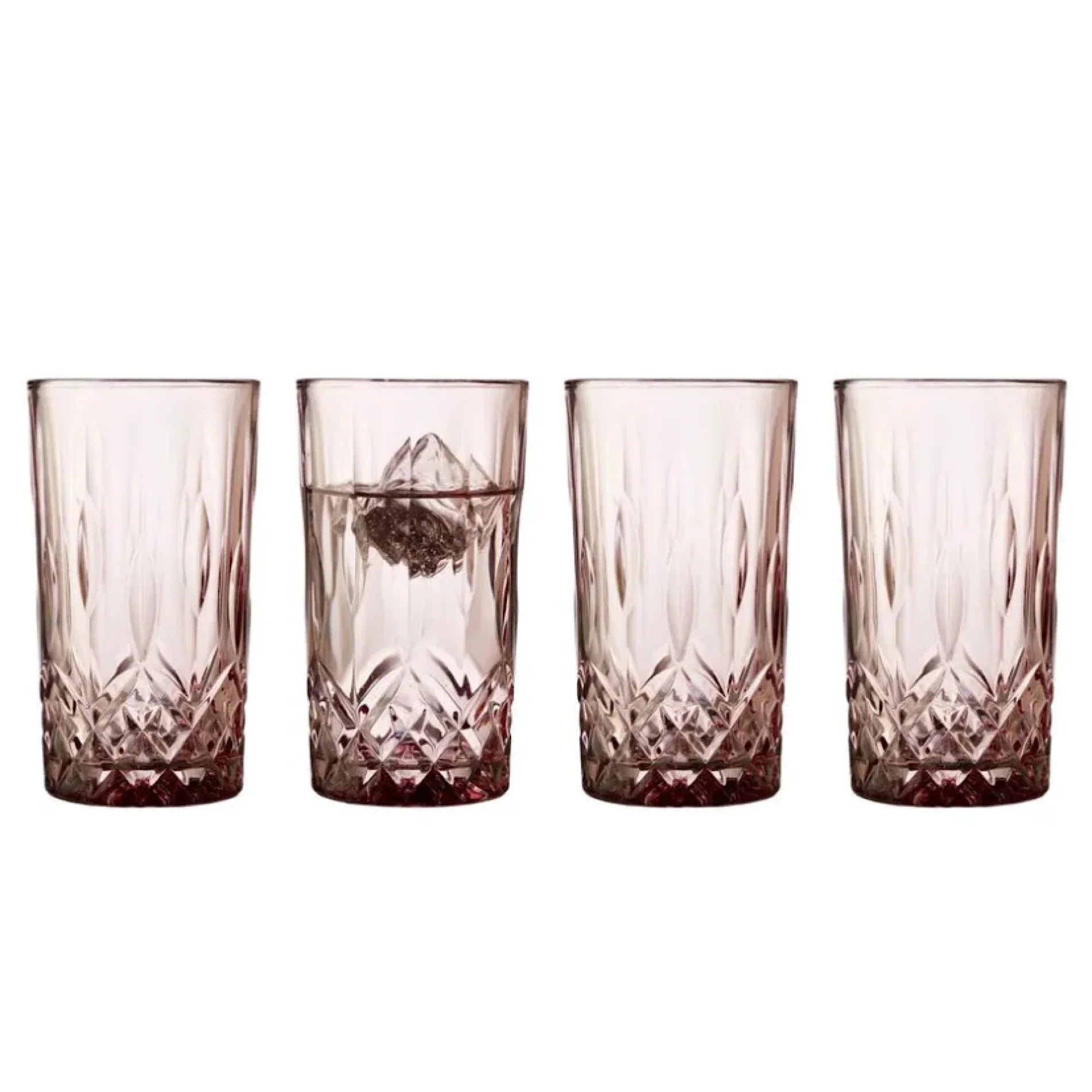Lyngby Glass Highball Sorrento 32cl 4pcs Pink