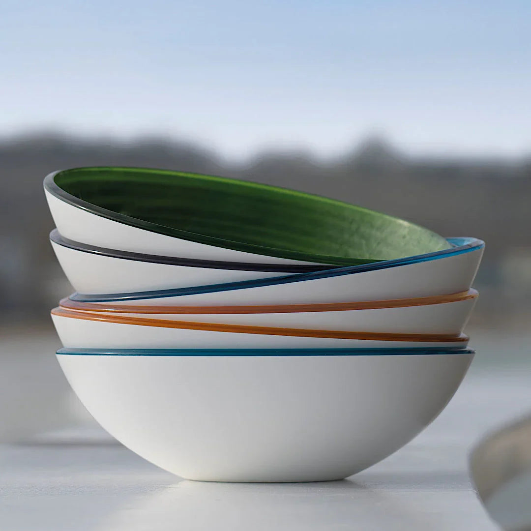 Guzzini L Bowl Twist Sky Grey