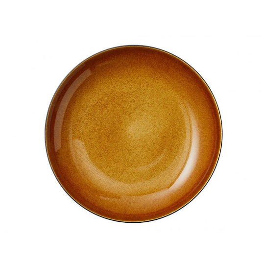 Bitz Living Stoneware Dish 40cm Black Amber