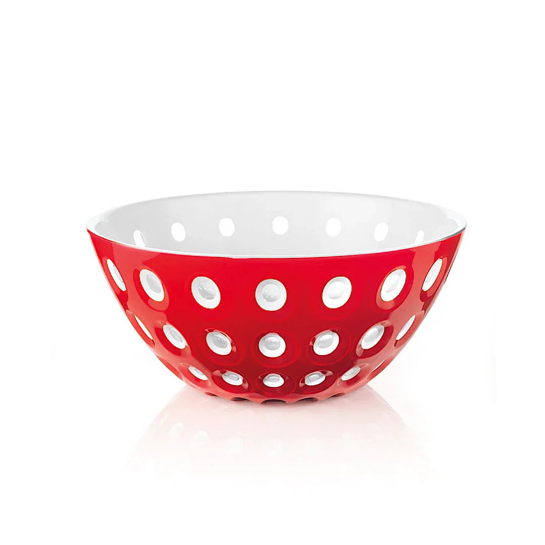 Guzzini Bowl 25cm Le Murrine Red/White/Transparent Red