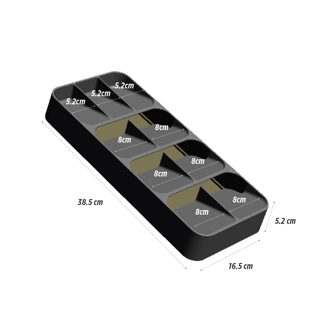 Large Compact Cutlery Organizer 9 cells