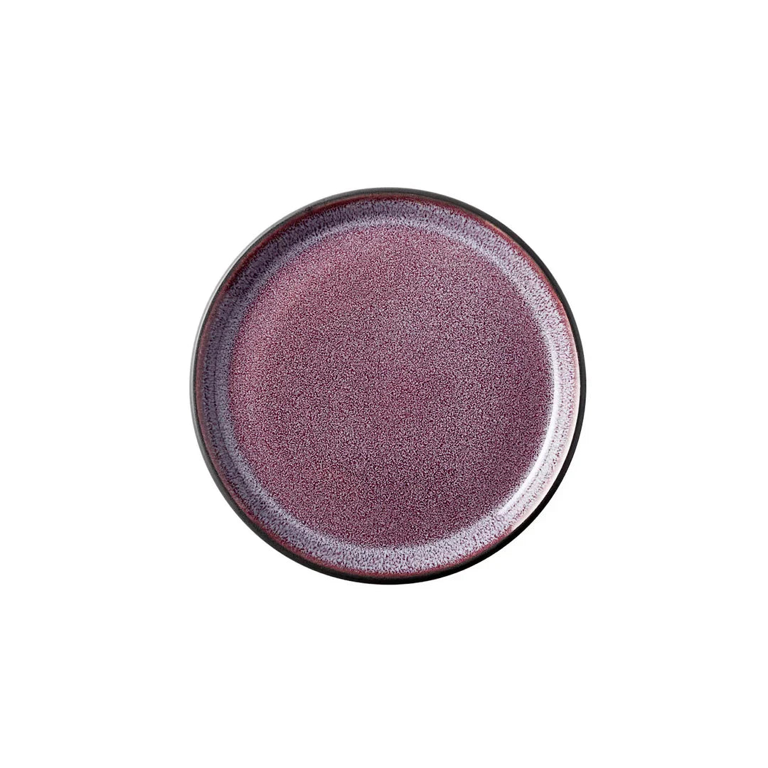 Bitz Living Stoneware Gastro Plate 17cm Black, Lilac