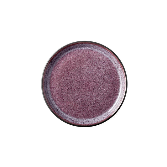 Bitz Living Stoneware Gastro Plate 17cm Black, Lilac