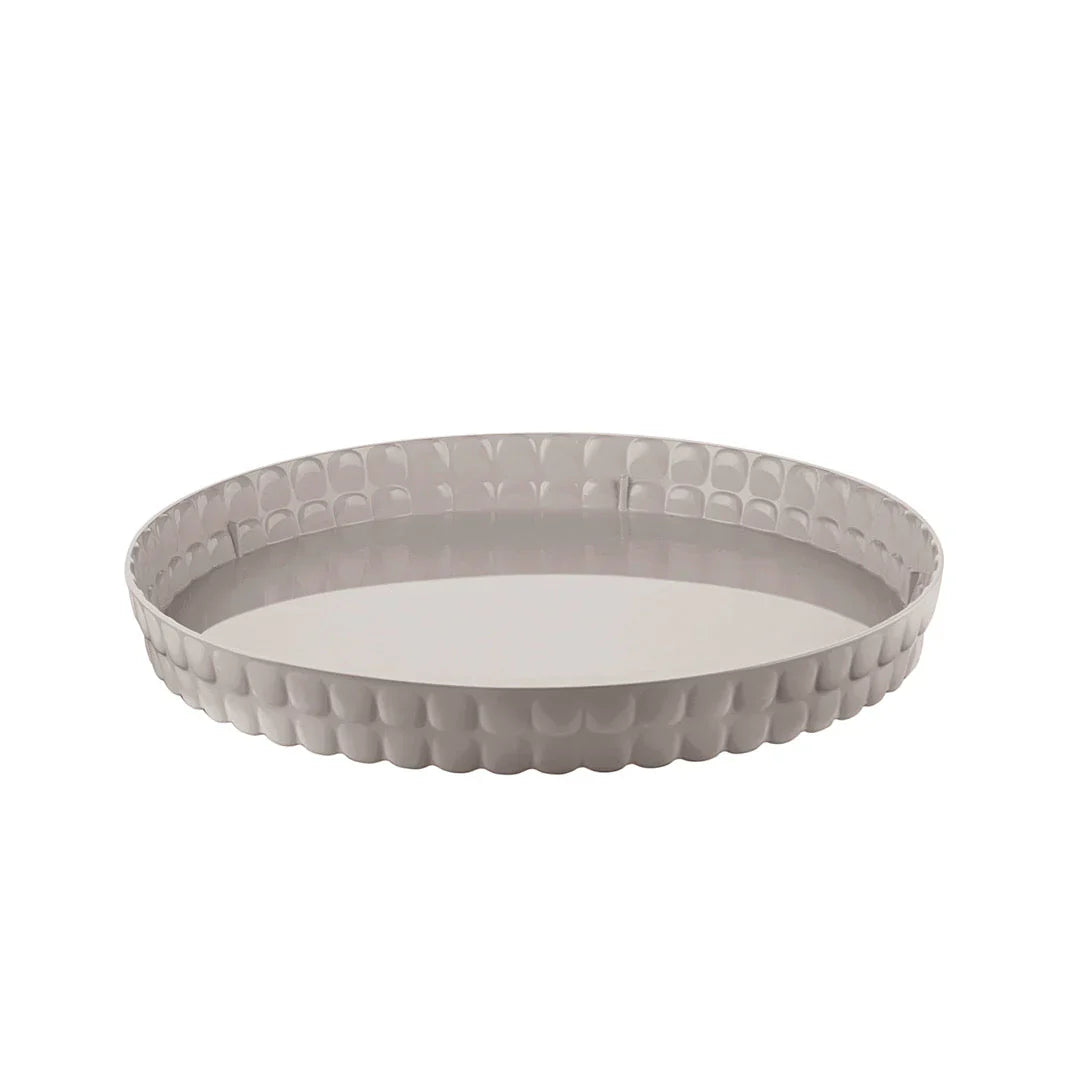 Guzzini Round tray Taupe