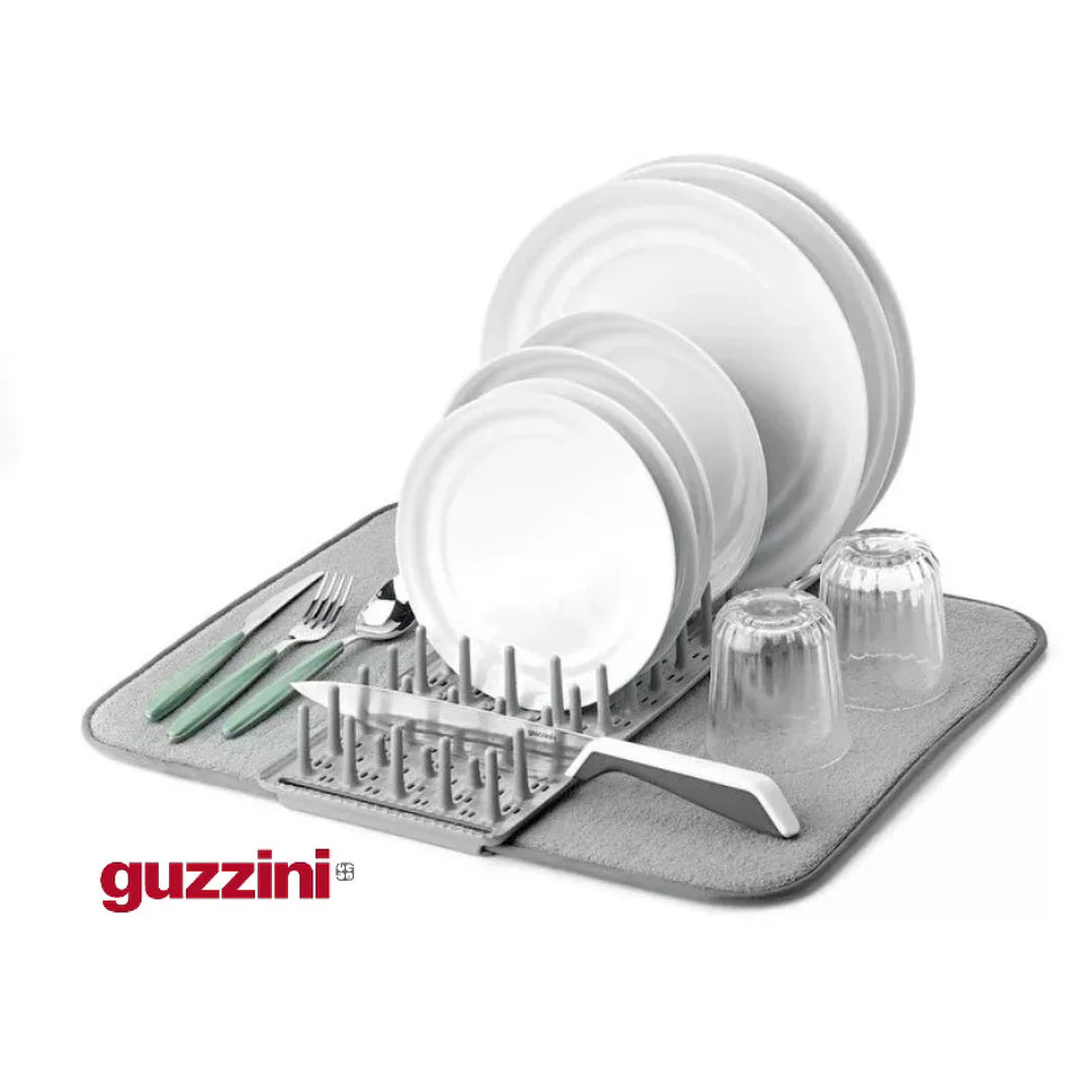 Guzzini 'Dry & Safe' Dish Drainer With Mat Clay