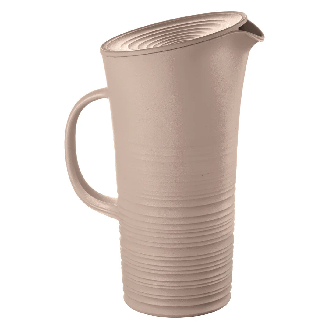 Guzzini Pitcher With Lid 'Tierra' Taupe