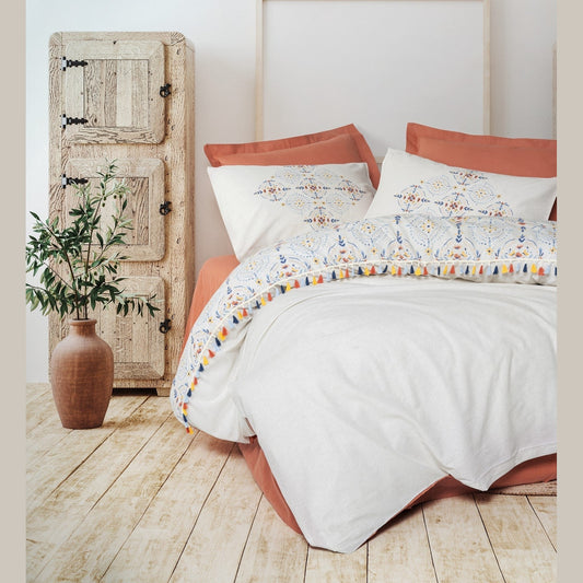 Double size bed duvet cover set 100% cotton MILLIS