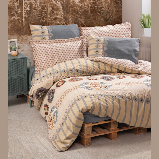 Double size bed duvet cover set 100% cotton DAKOTA