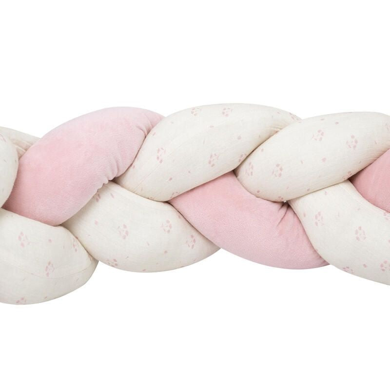 Trois Kilos Sept Decorative Braided Bumper – Fleur Rose (200 cm)
