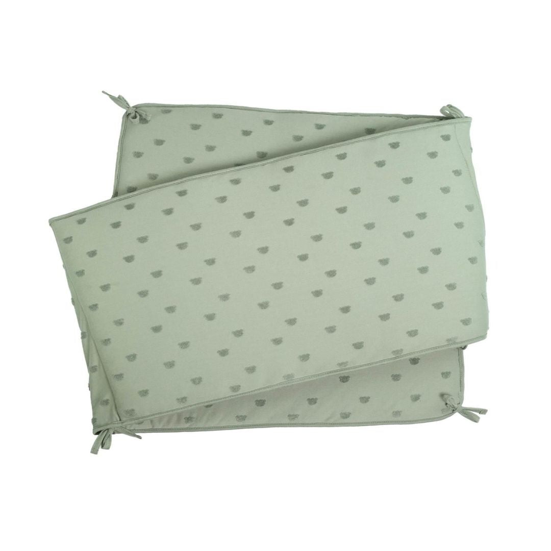 Trois Kilos Sept Honey Crib Bumper – Argile (40 x 80 cm)