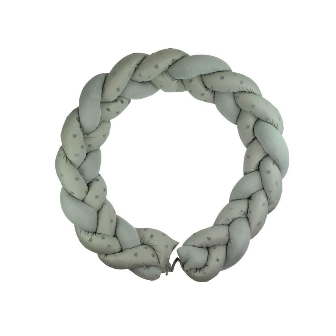 Trois Kilos Sept Decorative Braided Bumper – Honey Argile (200 cm)