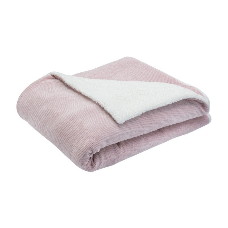 Trois Kilos Sept Wooly Sherpa Blanket – Vieux Rose (100 x 140 cm)