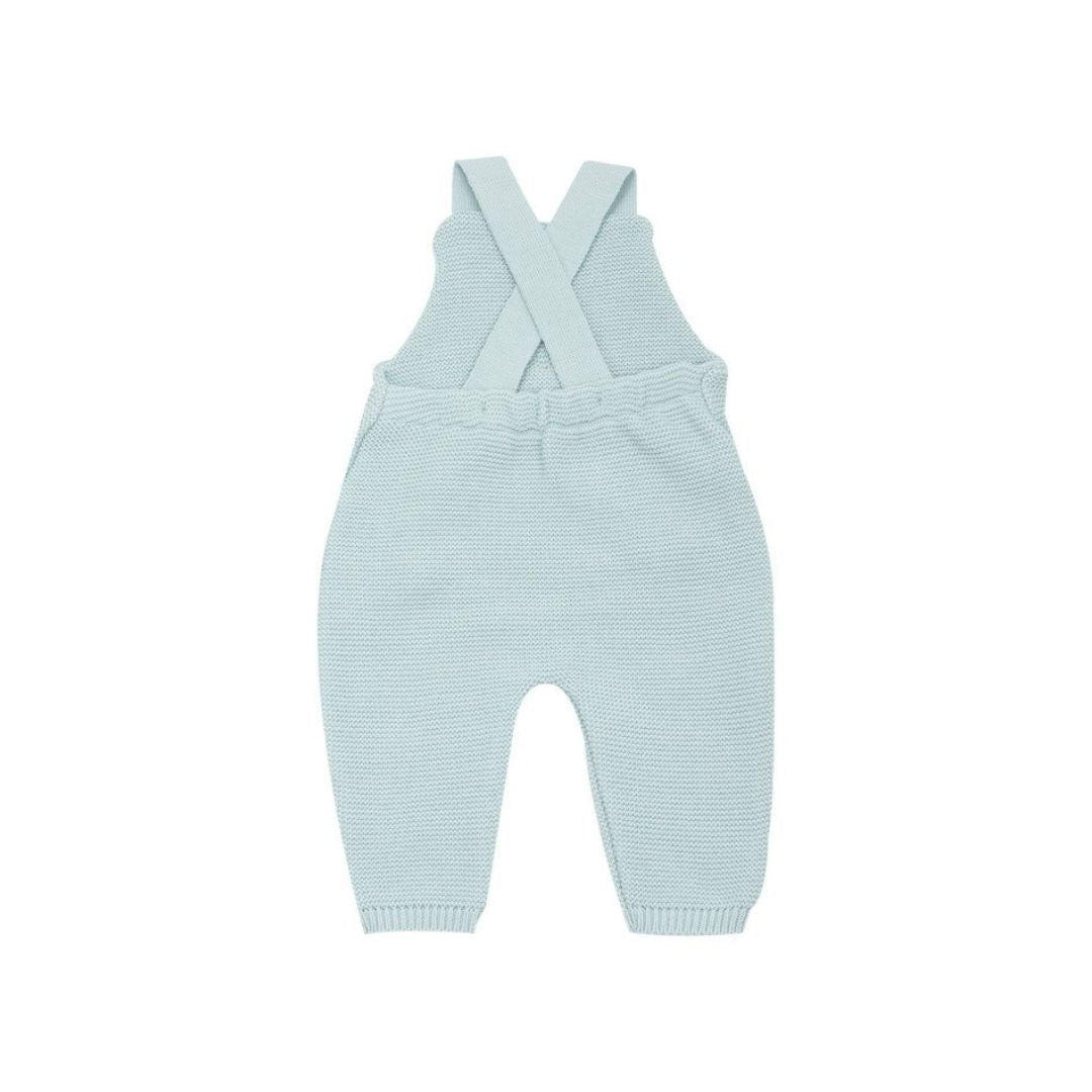 Trois Kilos Sept Sage Green Knit Overalls – 1/3 Months