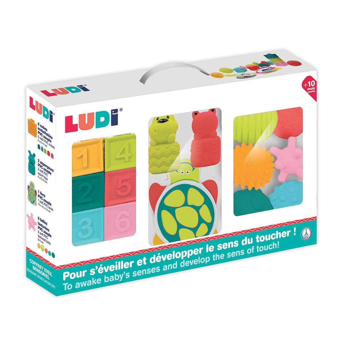 Ludi Spring Learning Box Black S Animals & Shapes