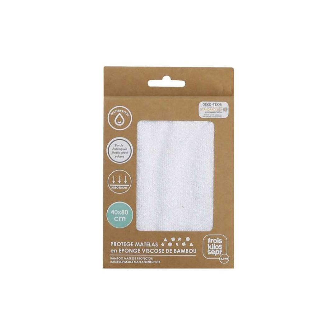 Trois Kilos Sept: Bamboo Terry Mattress Protector – 60 x 120 cm