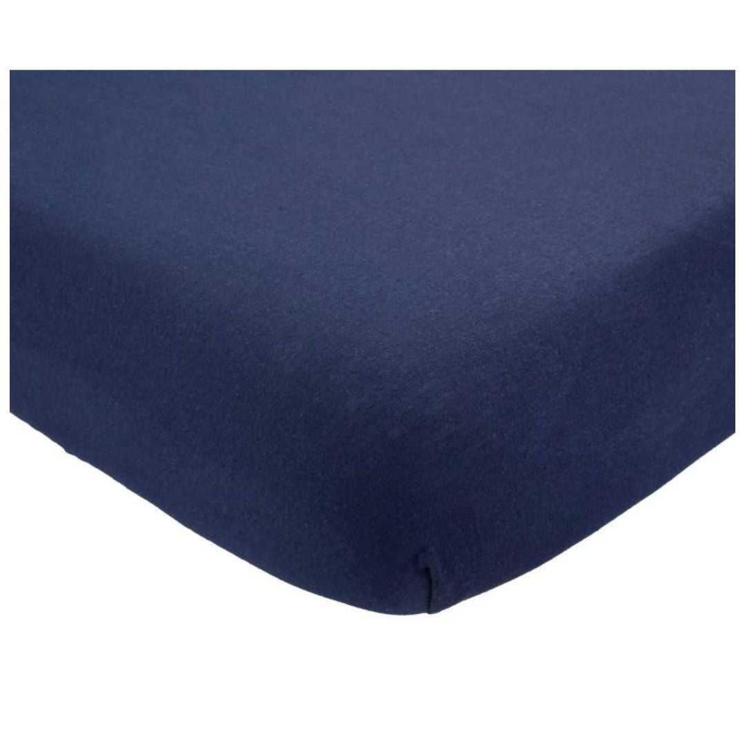 Trois Kilos Sept: Cotton Fitted Sheet – Marine (60x120 cm)