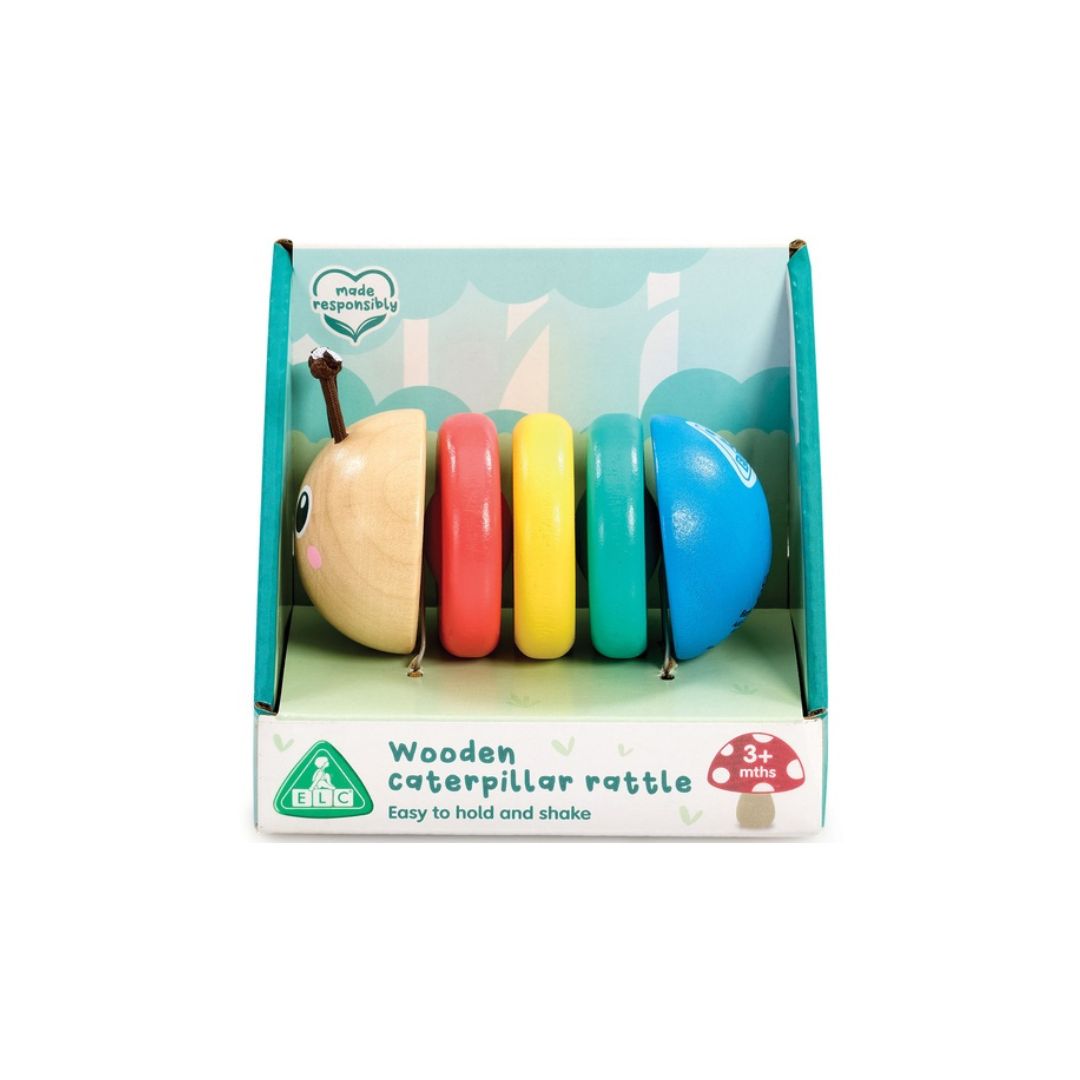 Early Learning Centre Wooden Caterpillar Rattle