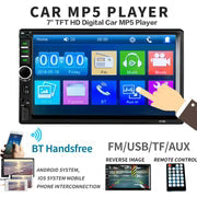 7 INCH DOUBLE HD CAR RADIO SCREEN PLAYER WITH DIGITAL TOUCHSCREEN 7018B