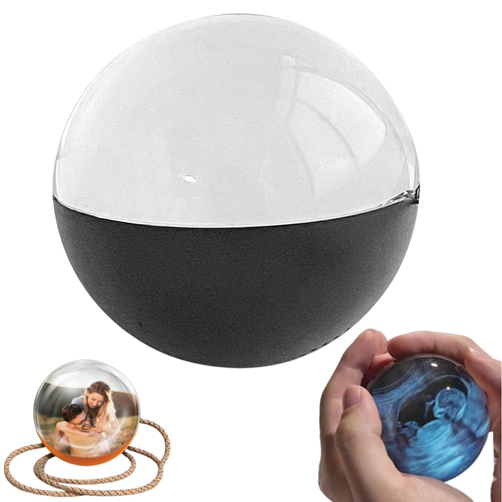 3D Crystal Ball with Digital Display, Personalized LED Photo and Video Sphere 3D Ultrasound Crystal
