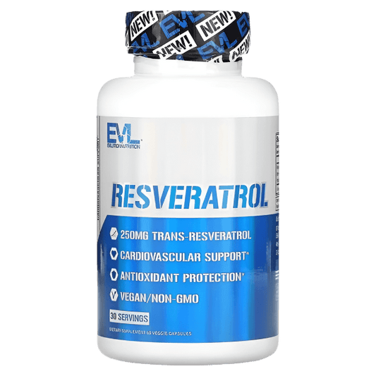 EVL Resveratrol, 250 mg, 60 Veggie Capsules