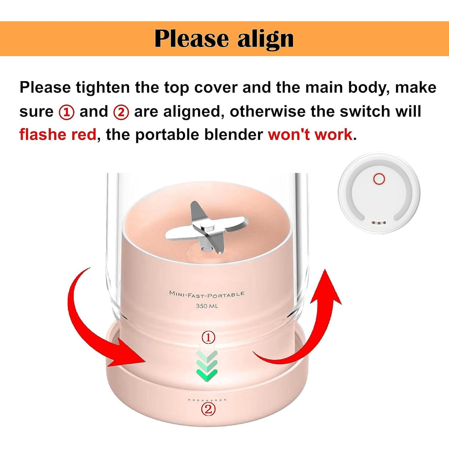Medaid Portable Rechargeable Juicer Blender 380ml