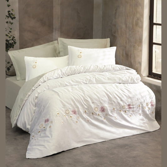 3D Embroidered  Double Duvet Cover Set JENIKA