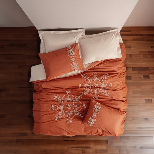 Embroidered  Double Duvet Cover Set TIVA