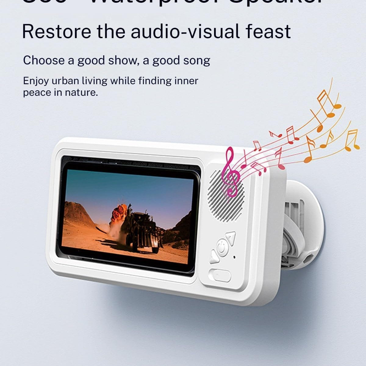 Waterproof Phone Case with Built In Speaker