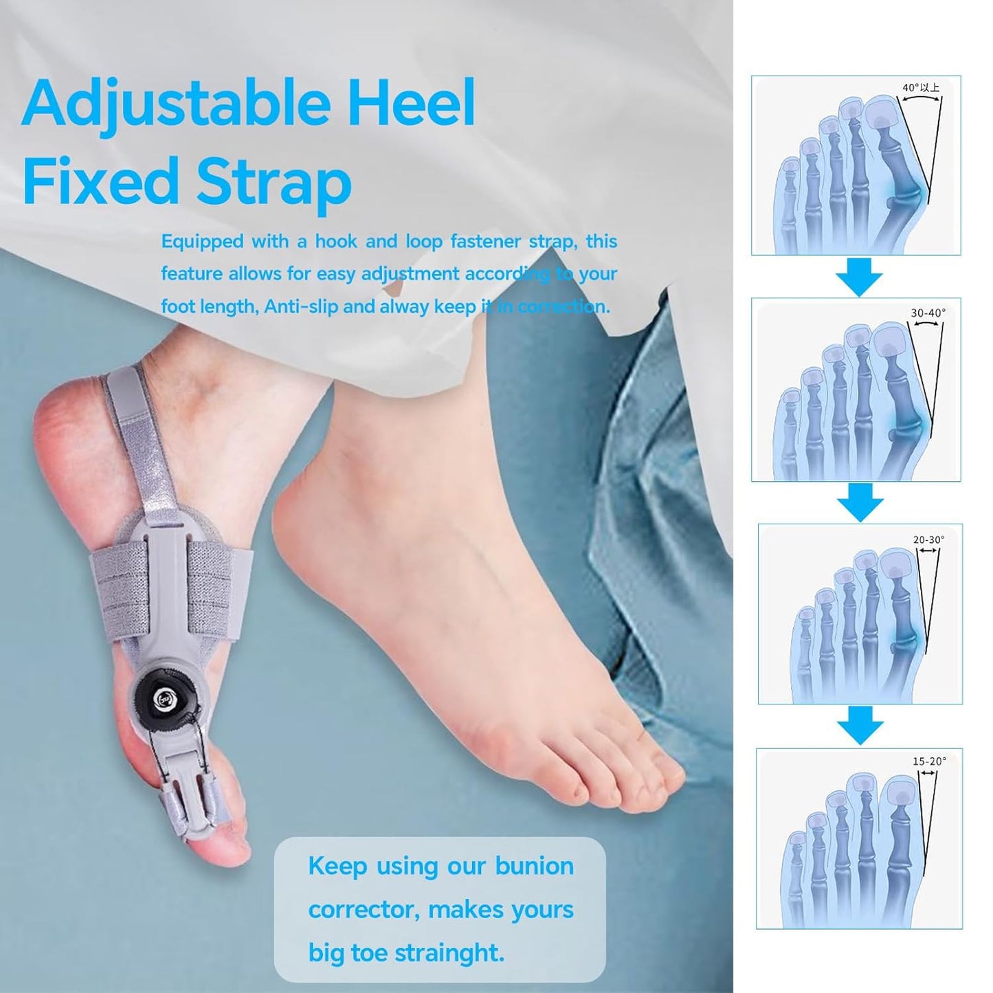 Medaid Adjustable Orthopedic Toe Corrector (Works On Both Feet)