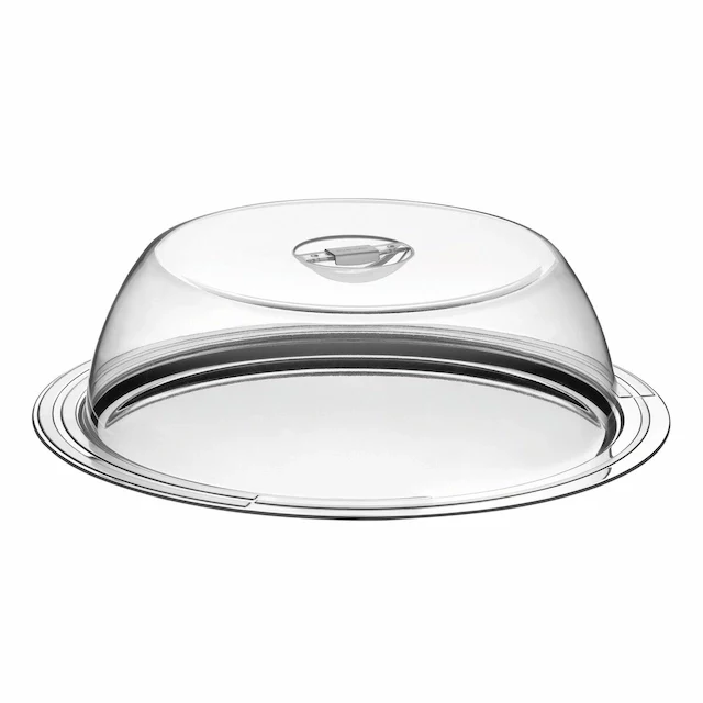 Tramontina Ciclo stainless steel cake dish with dome cover