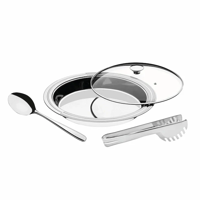 Tramontina Ciclo round stainless steel serving set -  3 pc set