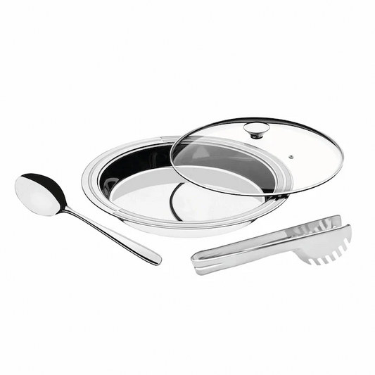 Tramontina Ciclo round stainless steel serving set -  3 pc set
