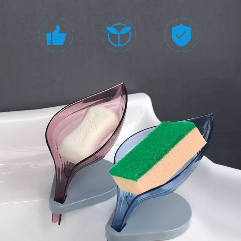 Leaf Shape Soap Holder with Drainer