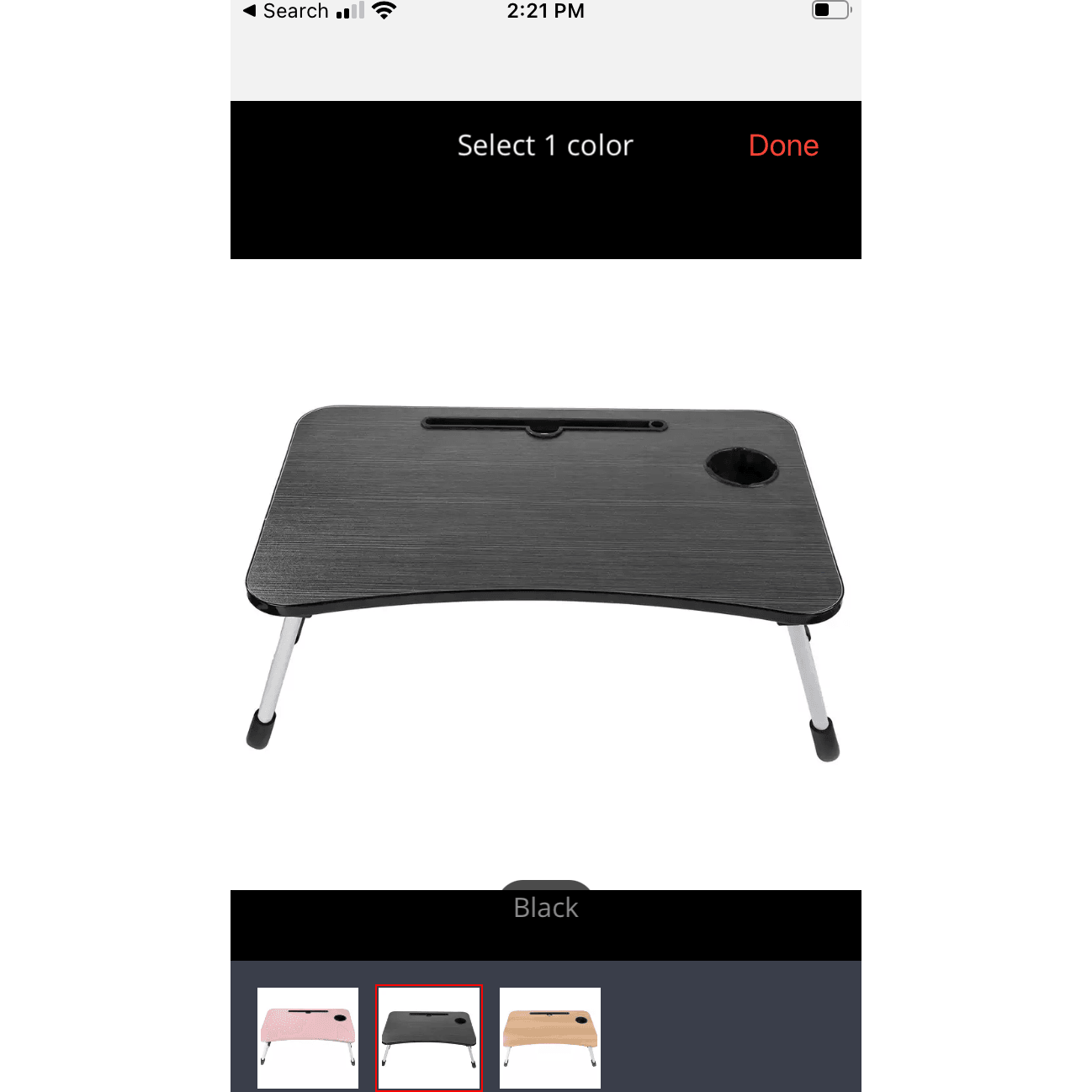 Folding Computer Desk 60x40 cm