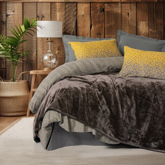 Oyster Blanketed Double Duvet Cover Set