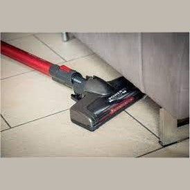 Cordless Electric Broom With Red Rechargeable Battery 2 In 1 22.2V