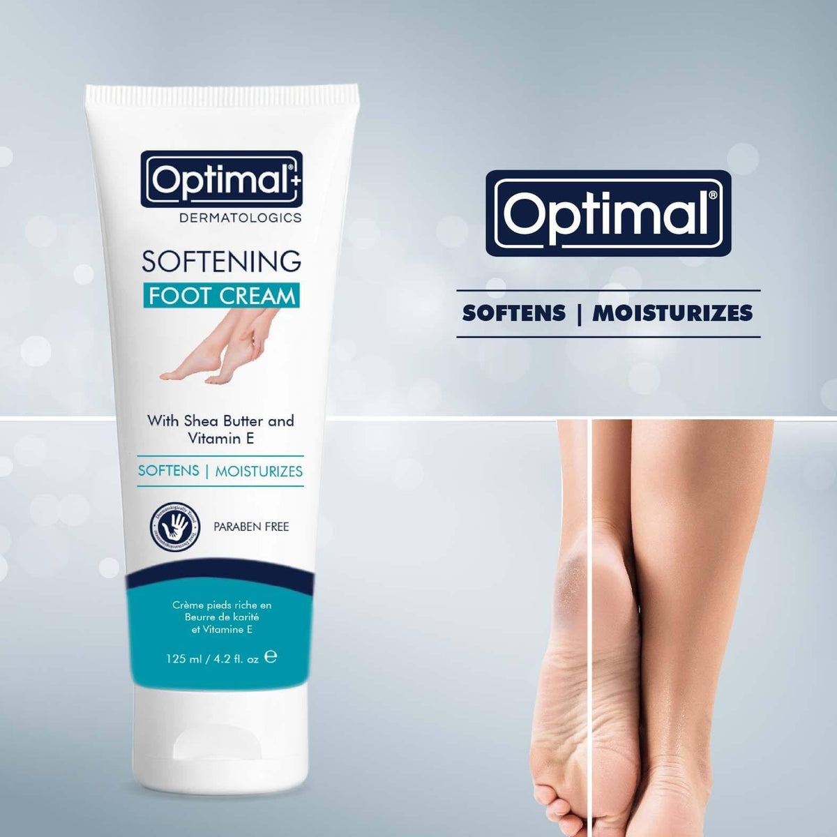 Softening foot cream with Vitamin E by Optimal