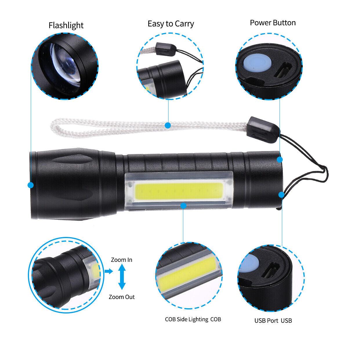 Rechargeable Waterproof LED Mini Torch